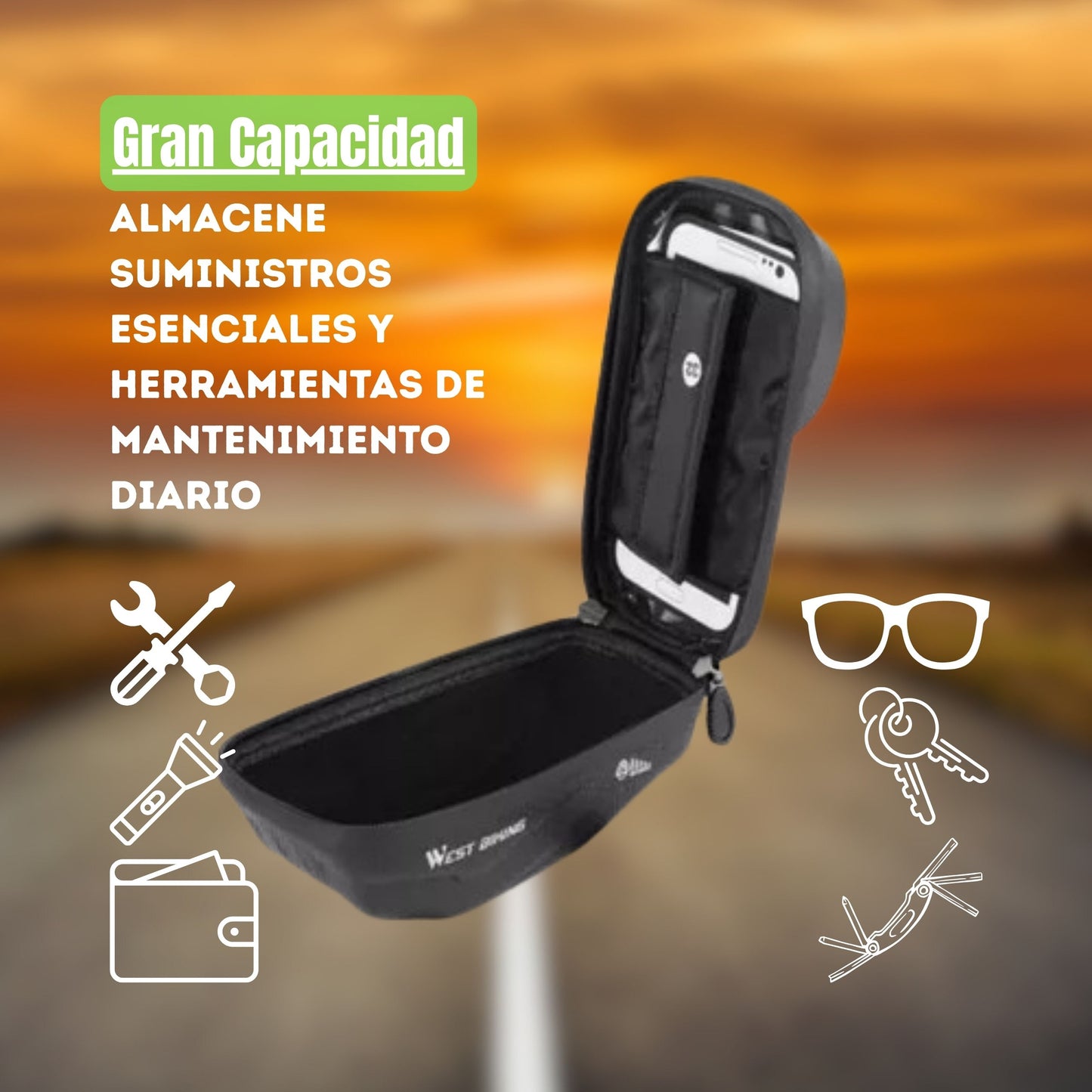 ViseraBikePack (Porta celular con diseño de visera)