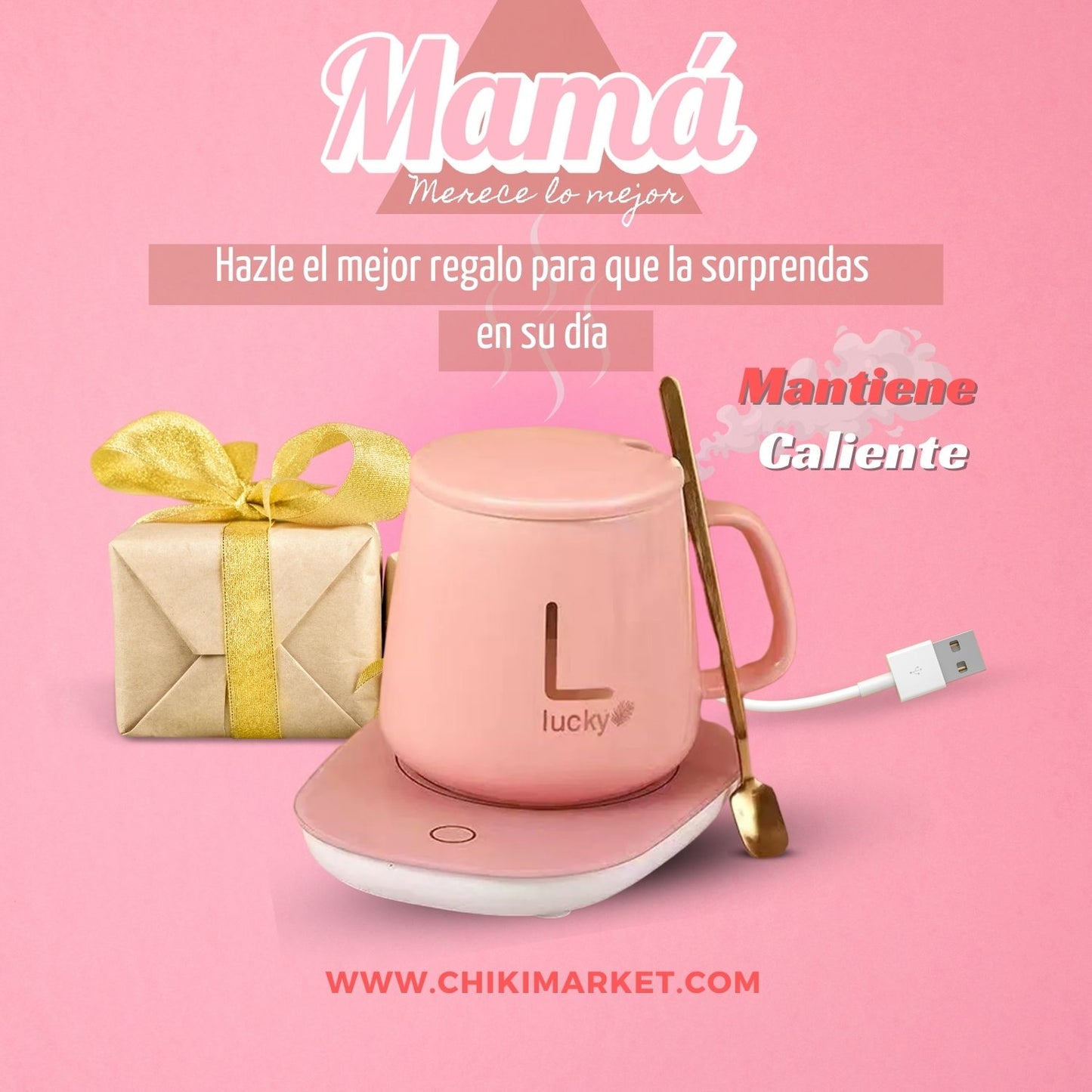 Taza Con Calentador Eléctrico 55°c