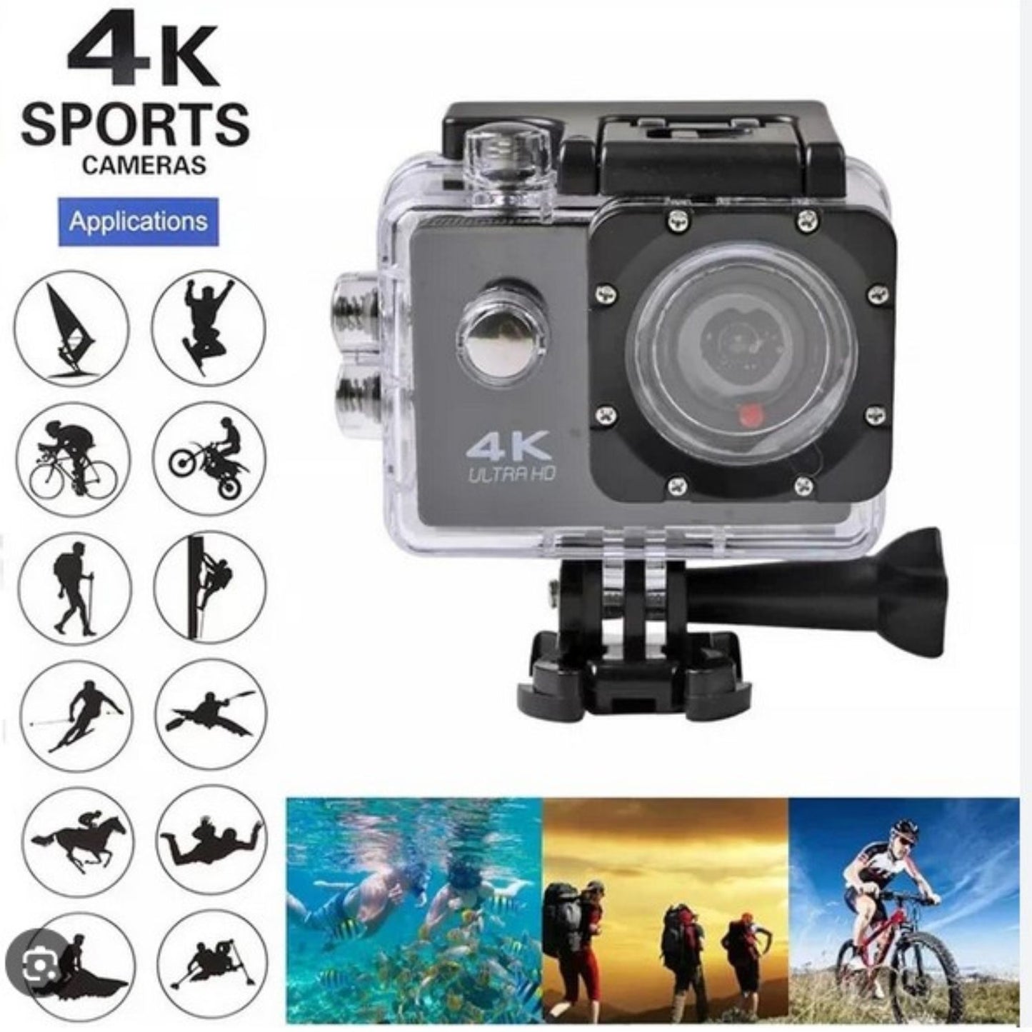 Camara Deportiva 4k Sports sumergible