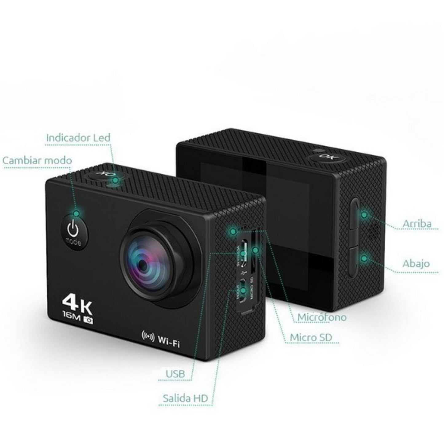 Camara Deportiva 4k Sports sumergible